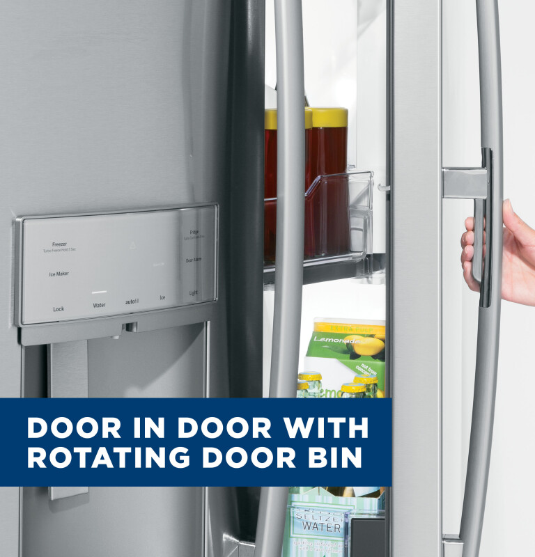 27.7 Cu. Ft. Fingerprint Resistant French-Door Refrigerator with Door In Door GFD28GYNFS