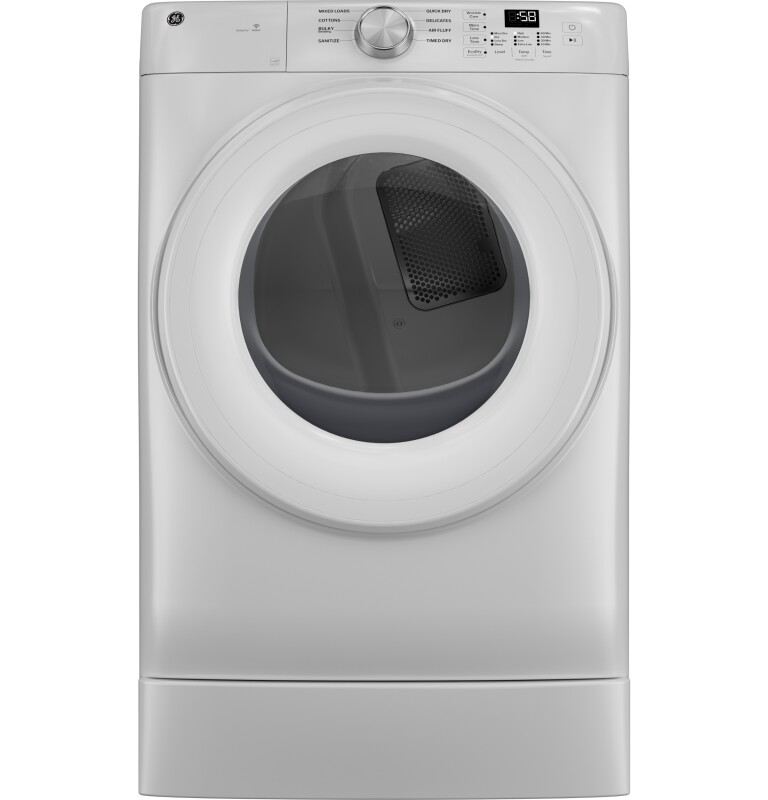 Ge® Energy Star® 7.8 Cu. Ft. Capacity Smart Front Load Electric Dryer GFD35ESSYWW
