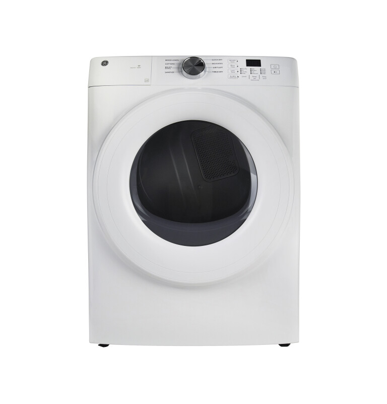 GE® ENERGY STAR® 7.8 cu. ft. Capacity Smart Front Load Gas Dryer GFD35GSSYWW