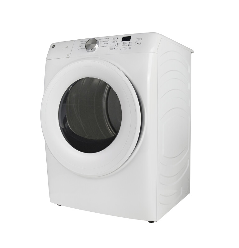 GE® ENERGY STAR® 7.8 cu. ft. Capacity Smart Front Load Gas Dryer GFD35GSSYWW