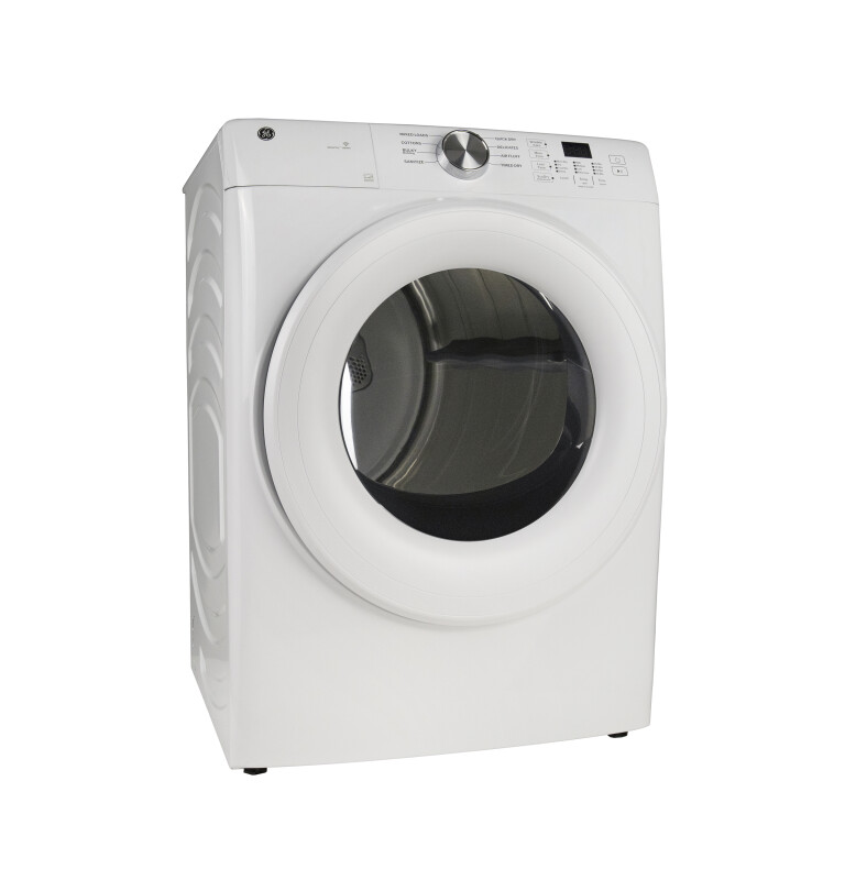 GE® ENERGY STAR® 7.8 cu. ft. Capacity Smart Front Load Gas Dryer GFD35GSSYWW