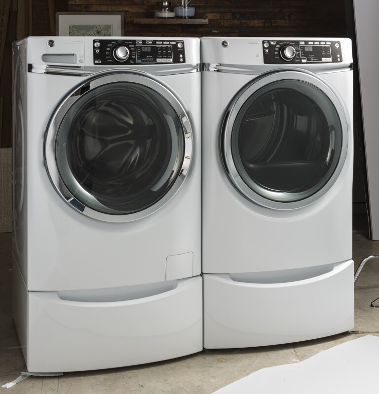 8.3 cu. ft. Capacity Front Load Electric Dryer with Steam GFD48ESSKWW