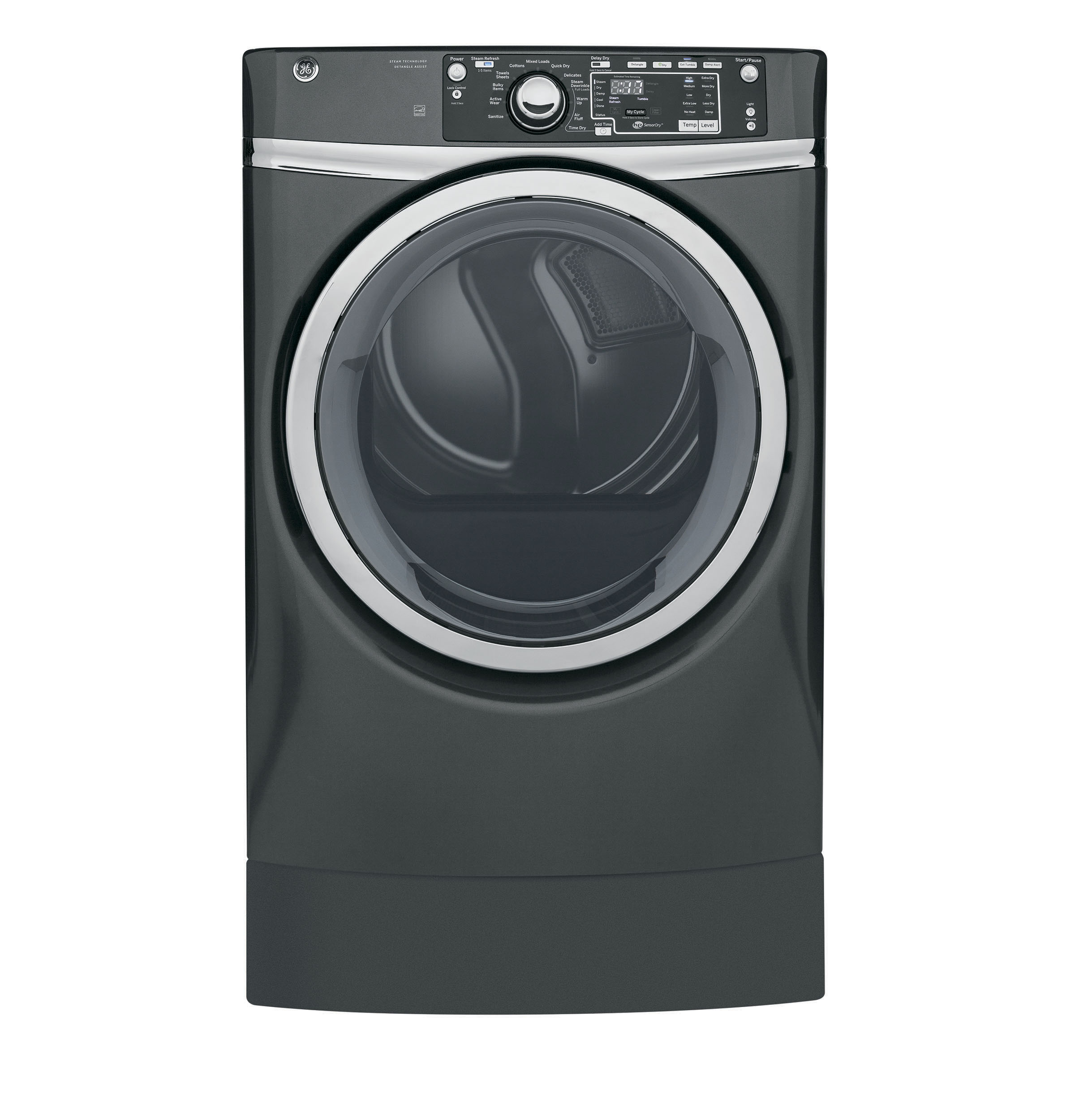 8.3 cu. ft. Capacity RightHeight Front Load Electric Dryer with Steam GFD49ERPKDG