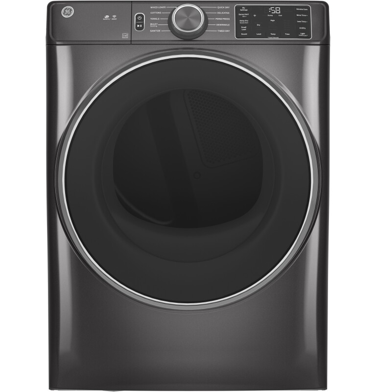 7.8 cu. ft. Capacity Smart Front Load Electric Dryer with Sanitize Cycle GFD55ESPNDG