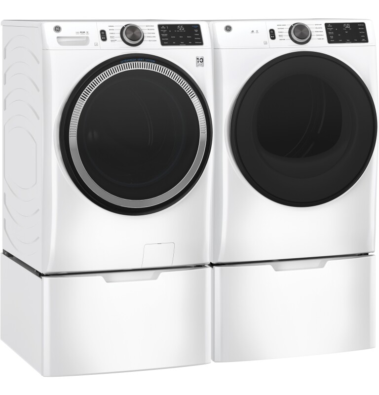7.8 cu. ft. Capacity Smart Front Load Electric Dryer with Sanitize Cycle GFD55ESSNWW
