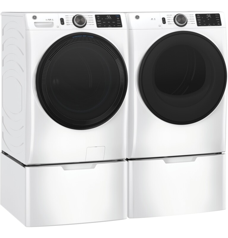 7.8 cu. ft. Capacity Smart Front Load Electric Dryer with Sanitize Cycle GFD55ESSNWW