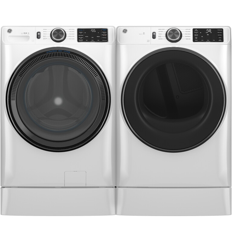 7.8 cu. ft. Capacity Smart Front Load Electric Dryer with Sanitize Cycle GFD55ESSNWW