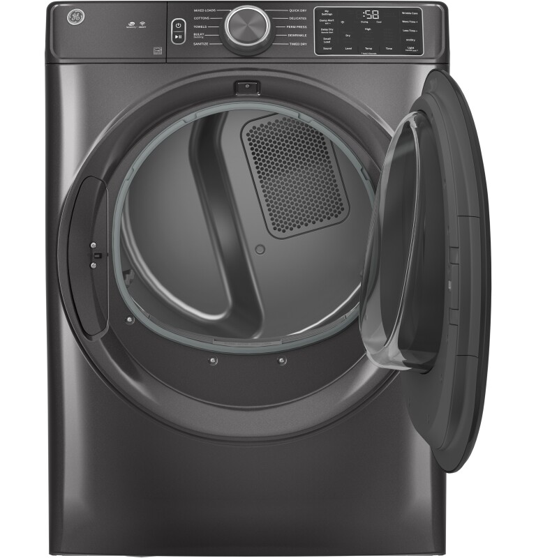 7.8 cu. ft. Capacity Smart Front Load Gas Dryer with Sanitize Cycle GFD55GSPNDG