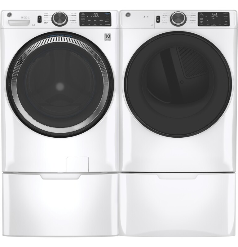 7.8 cu. ft. Capacity Smart Front Load Gas Dryer with Sanitize Cycle GFD55GSSNWW
