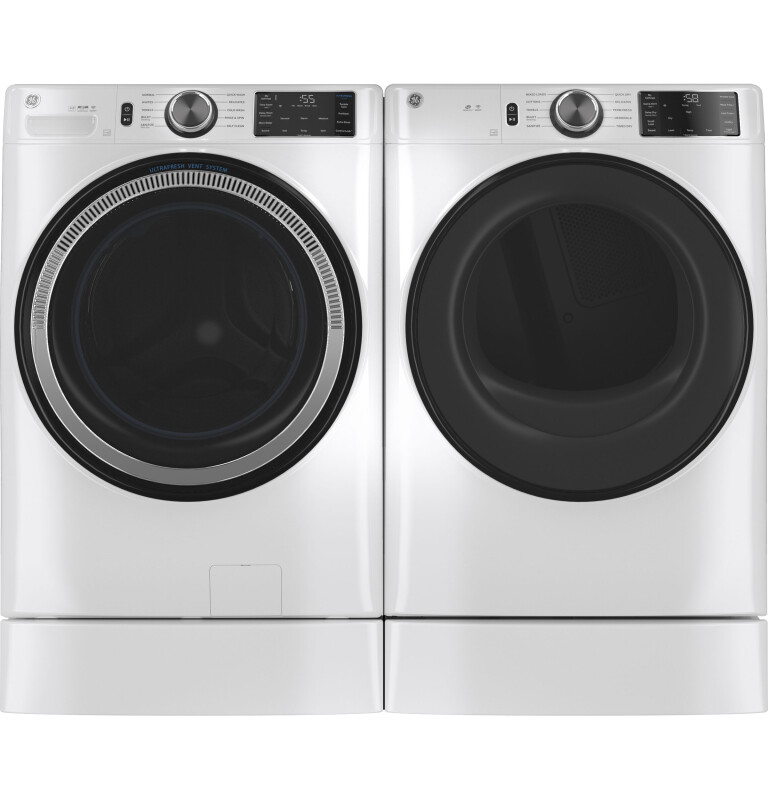 7.8 cu. ft. Capacity Smart Front Load Gas Dryer with Sanitize Cycle GFD55GSSNWW