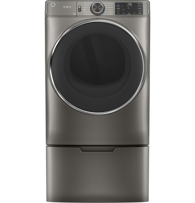 7.8 cu. ft. Capacity Smart Front Load Electric Dryer with Steam and Sanitize Cycle GFD65ESPNSN