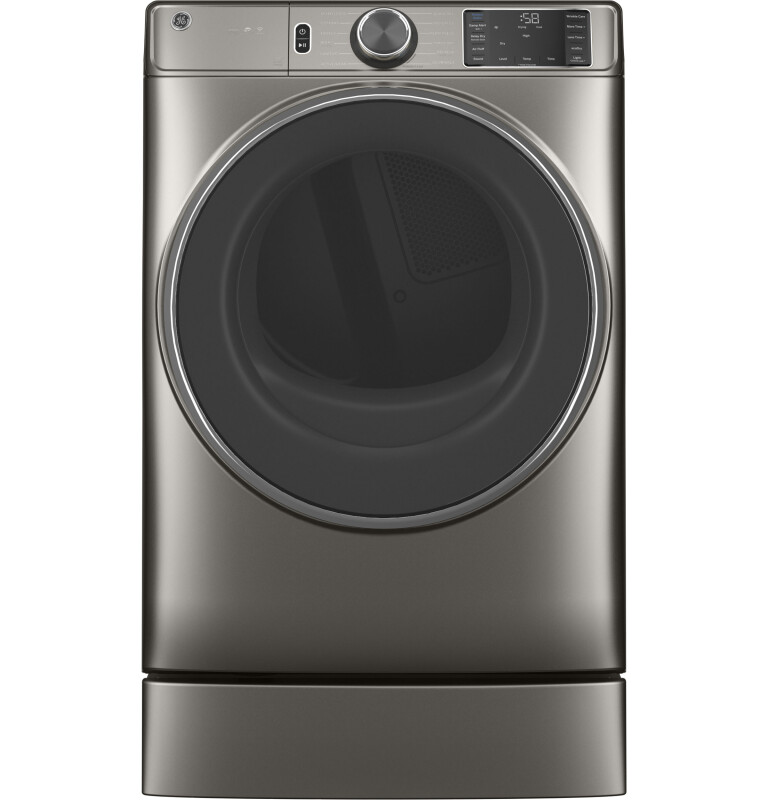 7.8 cu. ft. Capacity Smart Front Load Electric Dryer with Steam and Sanitize Cycle GFD65ESPNSN