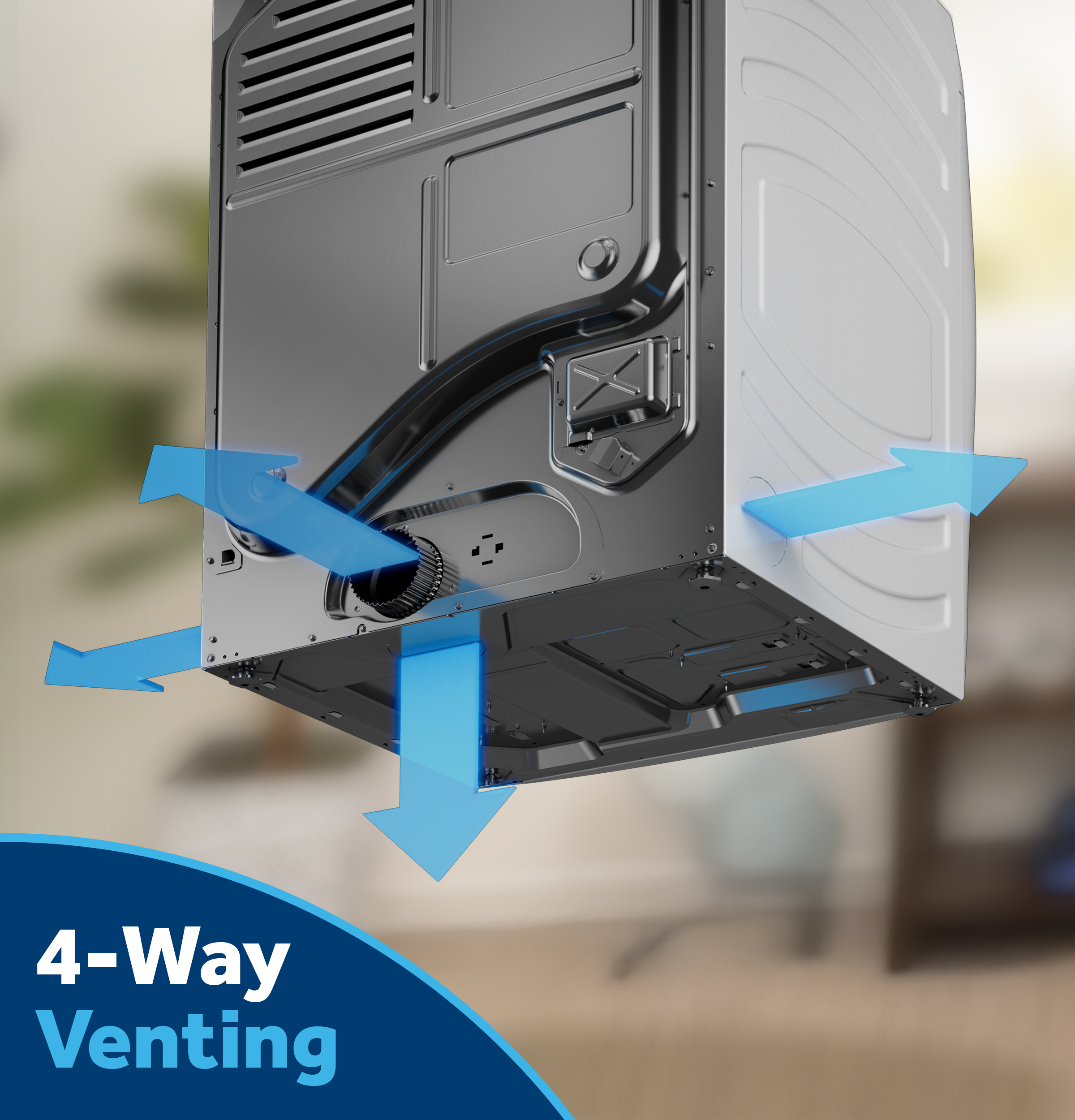 7.8 cu. ft. Capacity Smart Front Load Gas Dryer with Steam and Sanitize Cycle GFD65GSPVDS