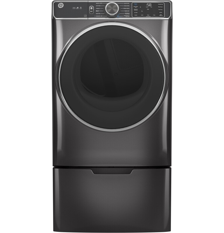 7.8 cu. ft. Capacity Smart Front Load Electric Dryer with Steam and Sanitize Cycle GFD85ESPNDG
