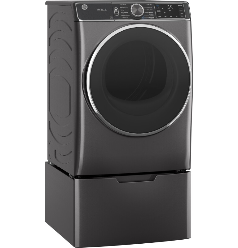 7.8 cu. ft. Capacity Smart Front Load Electric Dryer with Steam and Sanitize Cycle GFD85ESPNDG