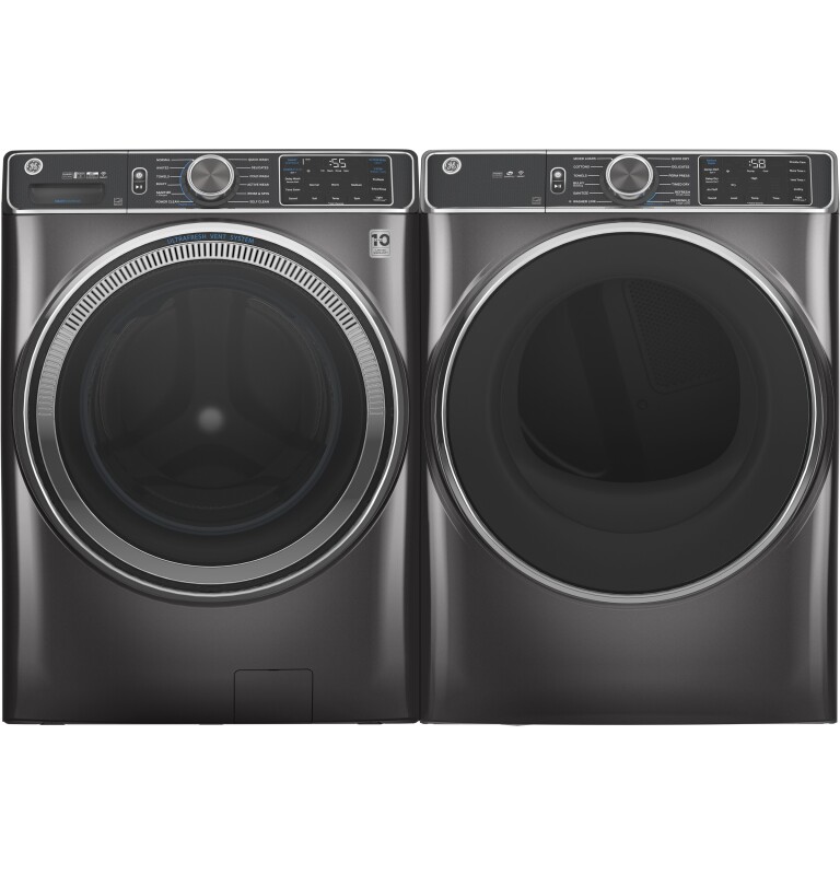 7.8 cu. ft. Capacity Smart Front Load Electric Dryer with Steam and Sanitize Cycle GFD85ESPNDG