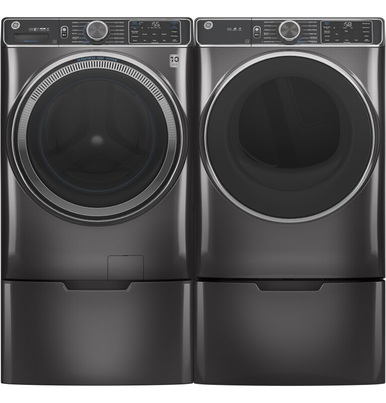 7.8 cu. ft. Capacity Smart Front Load Electric Dryer with Steam and Sanitize Cycle GFD85ESPNDG