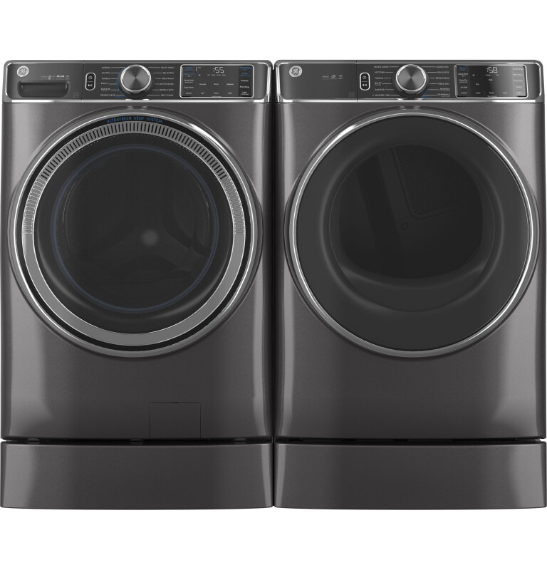 7.8 cu. ft. Capacity Smart Front Load Electric Dryer with Steam and Sanitize Cycle GFD85ESPNDG