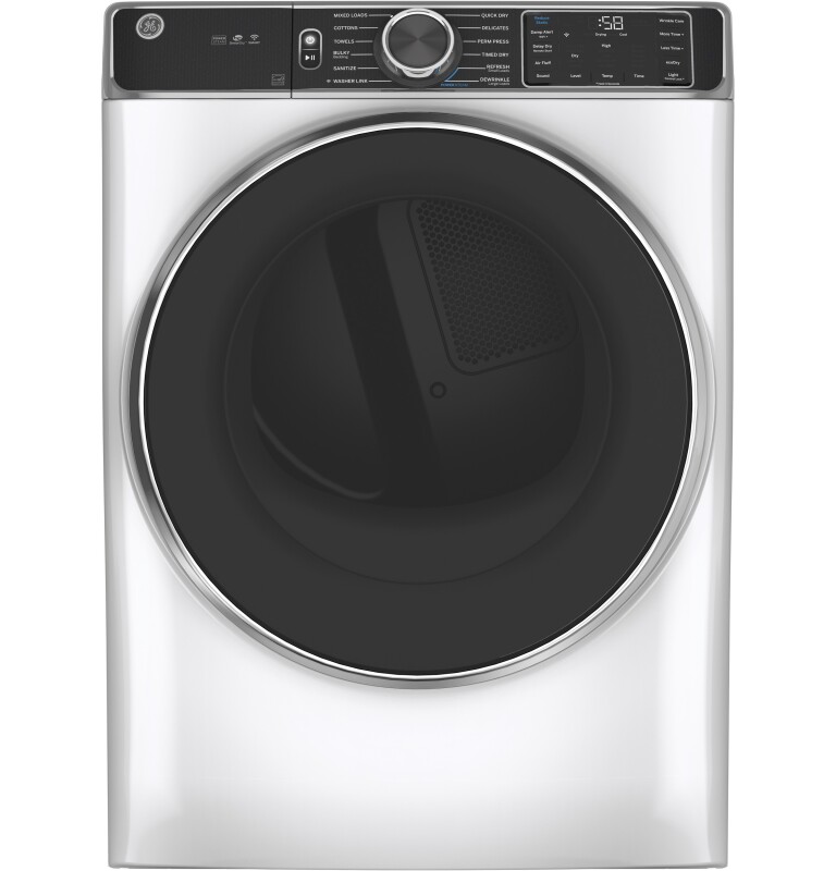 7.8 cu. ft. Capacity Smart Front Load Electric Dryer with Steam and Sanitize Cycle GFD85ESPNRS