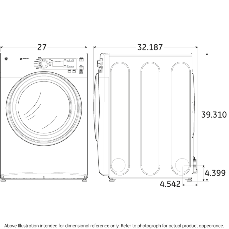 7.0 Cu. Ft. capacity Dura Drum gas dryer GFDN110GDWW