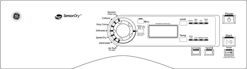 7.0 Cu. Ft. Capacity Gas Dryer GFDN120GDWW