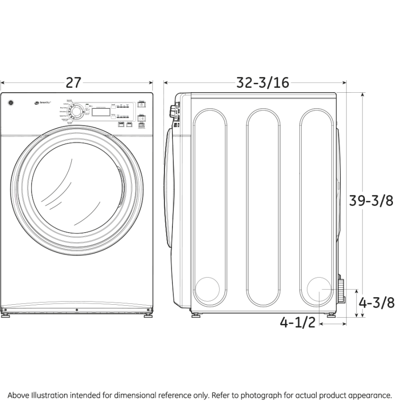 7.0 Cu. Ft. Capacity Gas Dryer GFDN120GDWW