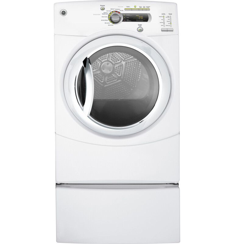 GE 7.0 cu. ft. stainless steel capacity frontload dryer White GFDN240ELWW Picture 1