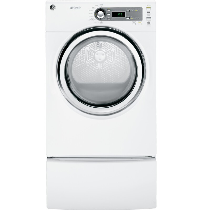 7.0 cu.ft. capacity electric dryer with steam GFDS140EDWW