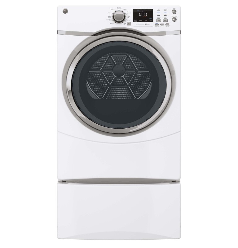 7.5 cu. ft. capacity frontload dryer with steam GFDS170EHWW