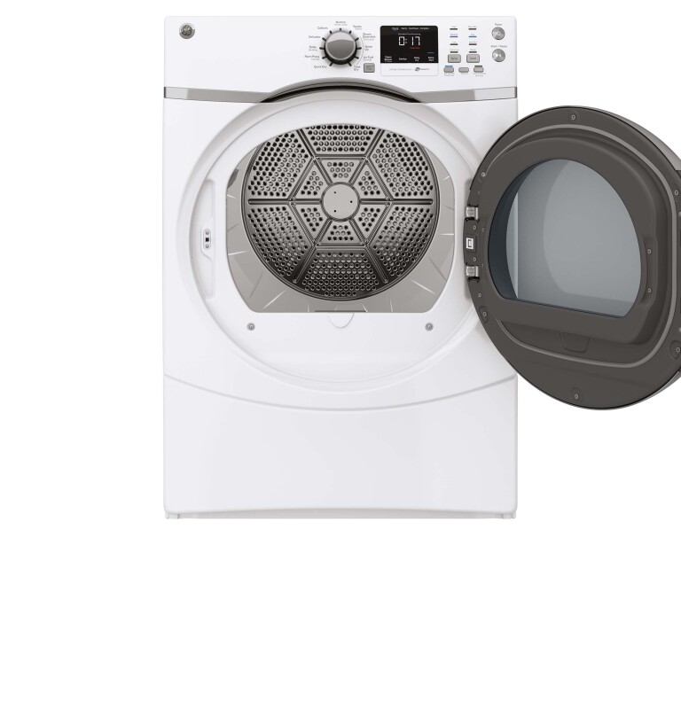 7.5 cu. ft. capacity frontload dryer with steam GFDS170EHWW