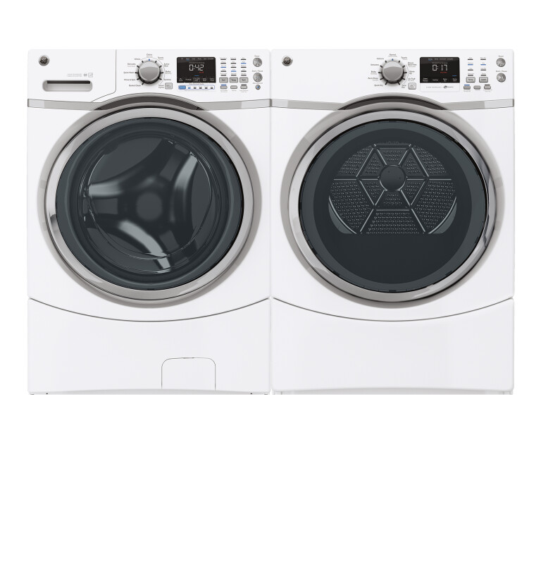 7.5 cu. ft. capacity frontload dryer with steam GFDS170GHWW