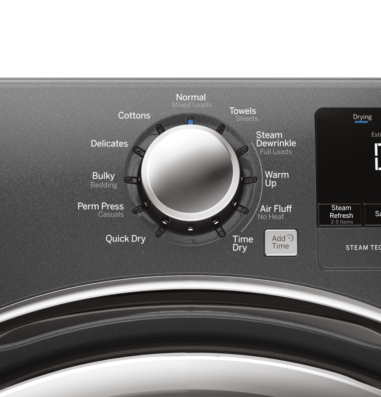 7.5 cu. ft. capacity frontload dryer with steam GFDS175GHDG