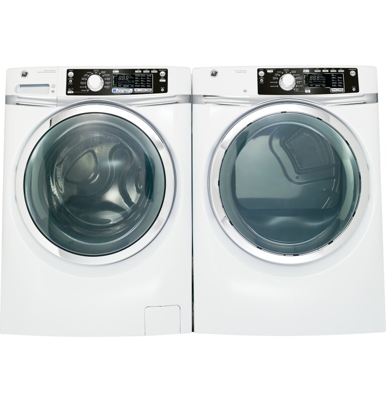8.1 cu. ft. capacity Front Load electric dryer with steam GFDS260EFWW