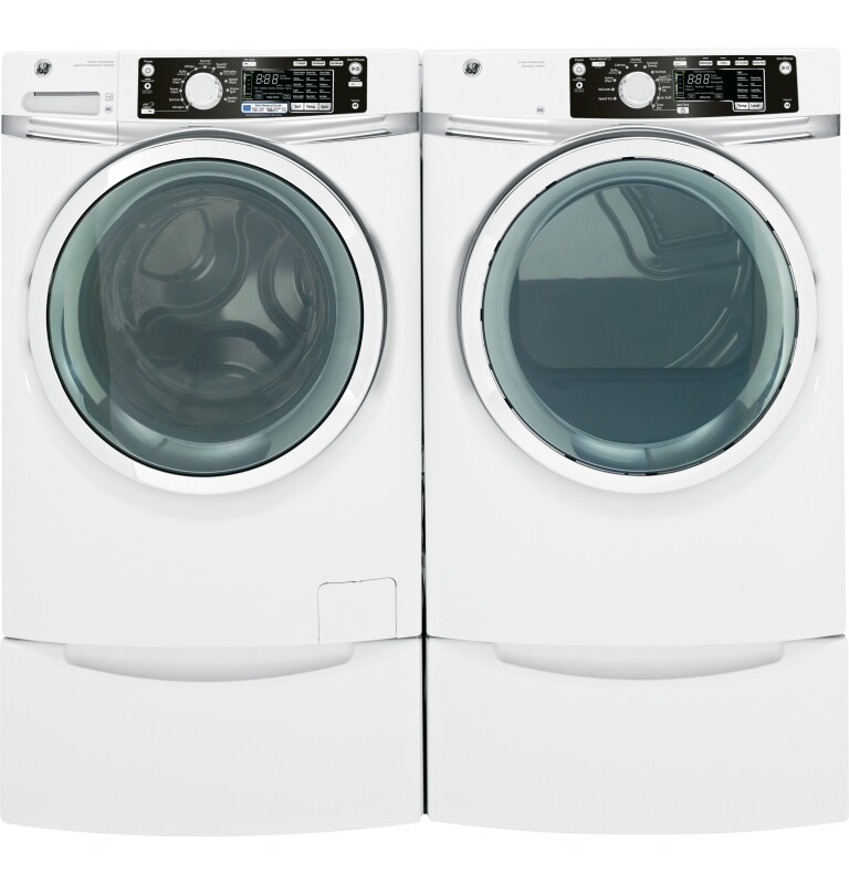 8.1 cu. ft. capacity Front Load electric dryer with steam GFDS260EFWW