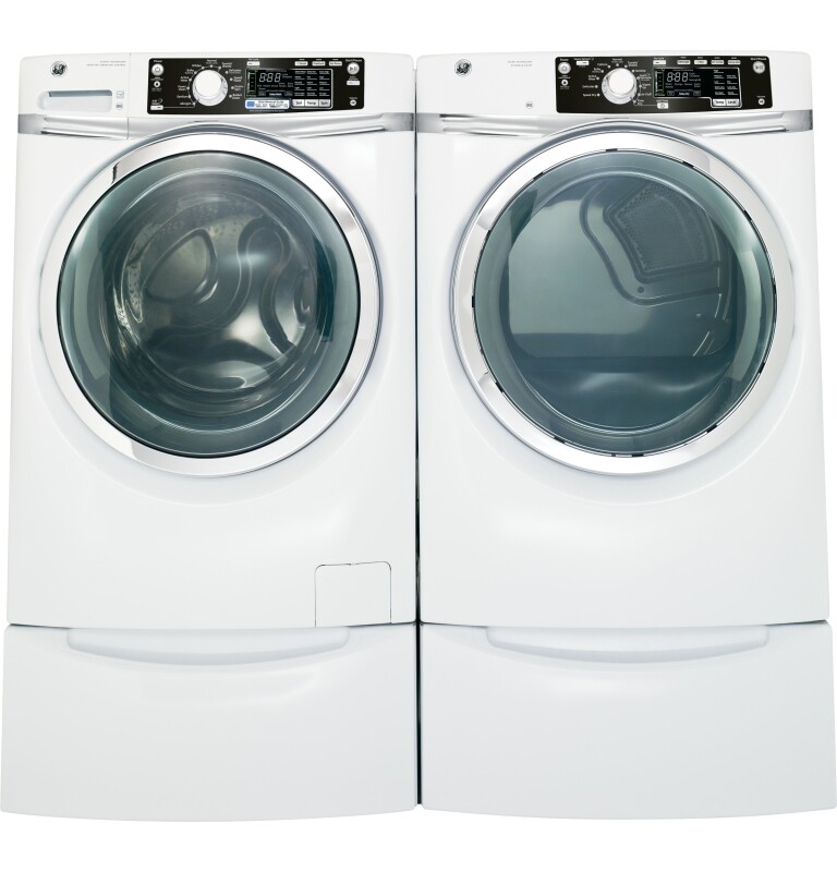 8.1 cu. ft. capacity Front Load electric dryer with steam GFDS260EFWW