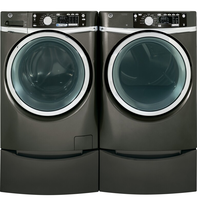 8.1 cu. ft. capacity Front Load electric dryer with steam GFDS265EFMC