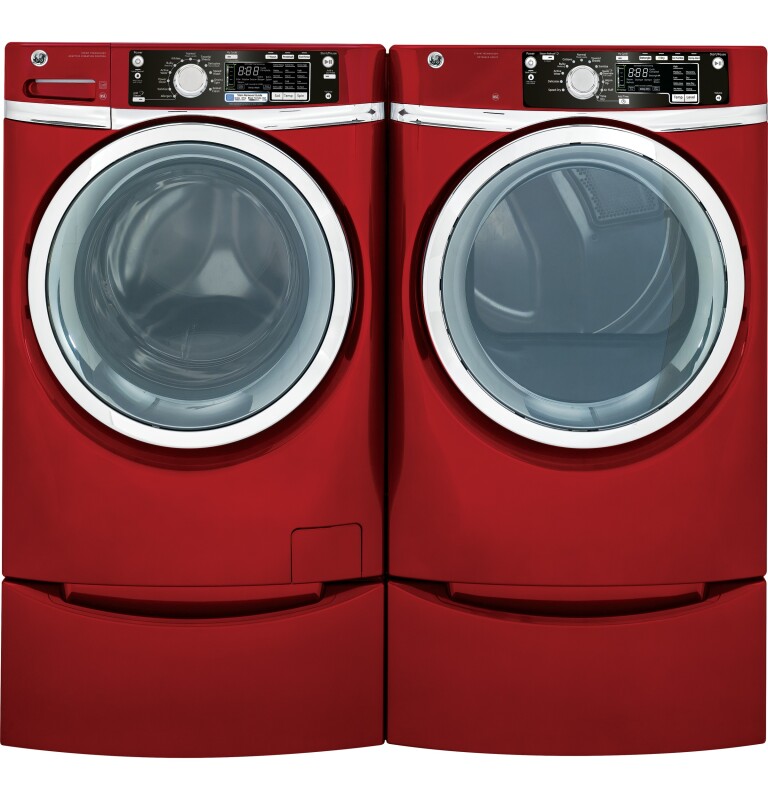 8.1 cu. ft. capacity Front Load electric dryer with steam GFDS265EFRR