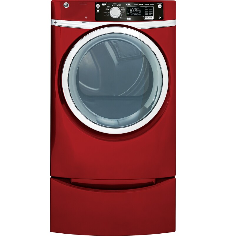 8.1 cu. ft. capacity Front Load gas dryer with steam GFDS265GFRR