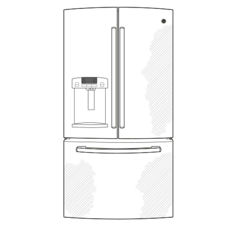 27.7 Cu. Ft. French-Door Refrigerator GFE28HMHES