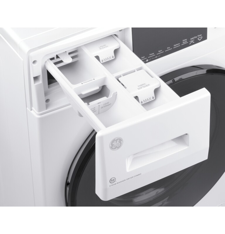 24" 2.4 cu. ft.Capacity Front Load Washer/Condenser Dryer Combo GFQ14ESSNWW