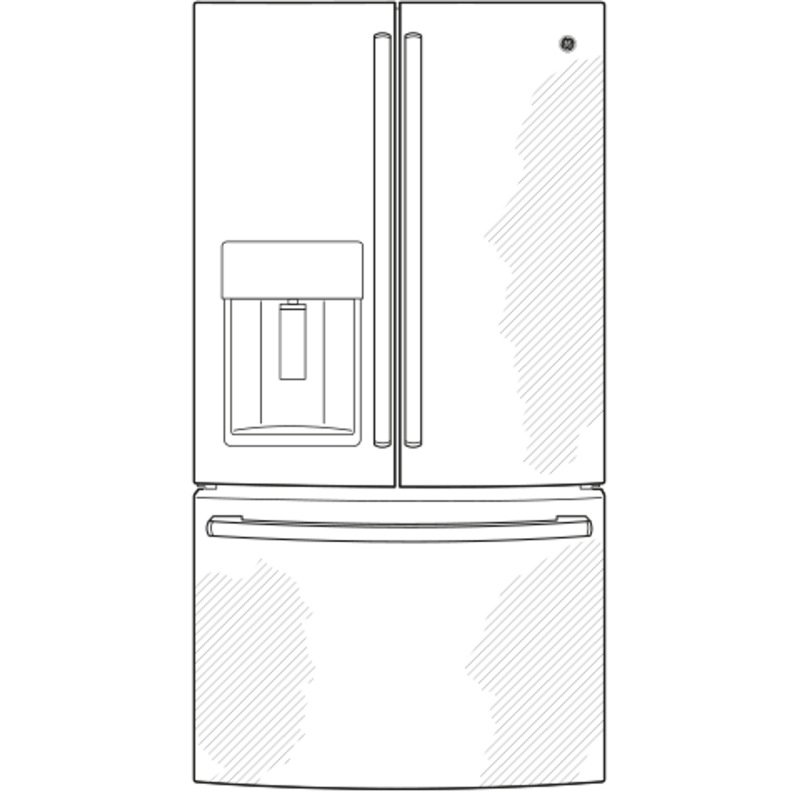 25.8 Cu. Ft. French-Door Refrigerator GFS26GMNES