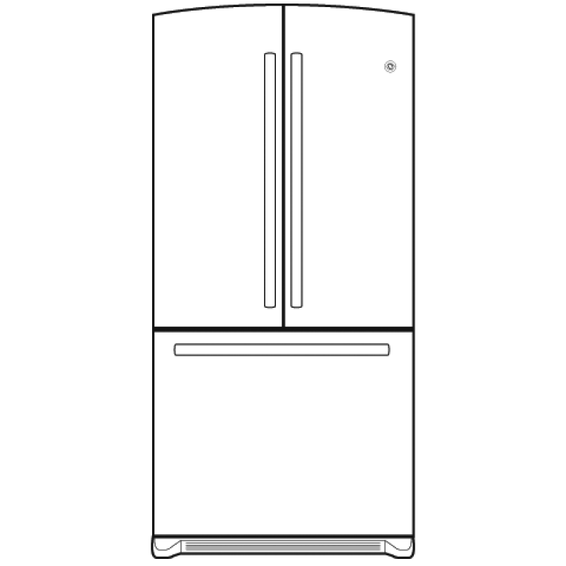 22.2 Cu. Ft. French-Door Refrigerator GFSF2KEXBB