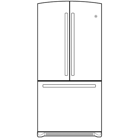22.2 Cu. Ft. French-Door Refrigerator GFSF2KEXWW