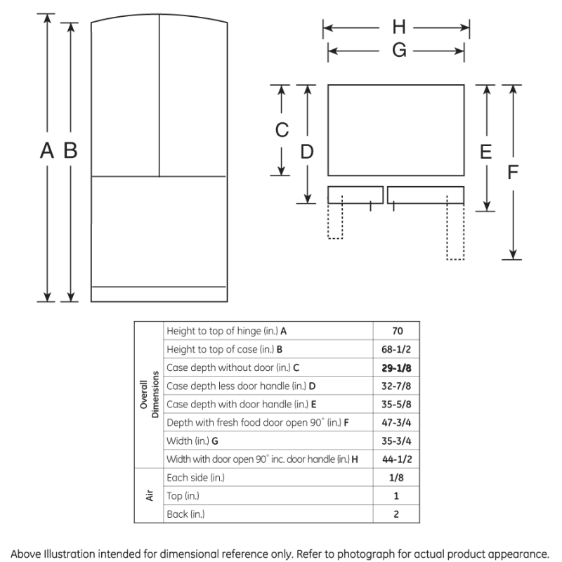 25.9 Cu. Ft. French-Door Refrigerator with Icemaker GFSF6KKYWW