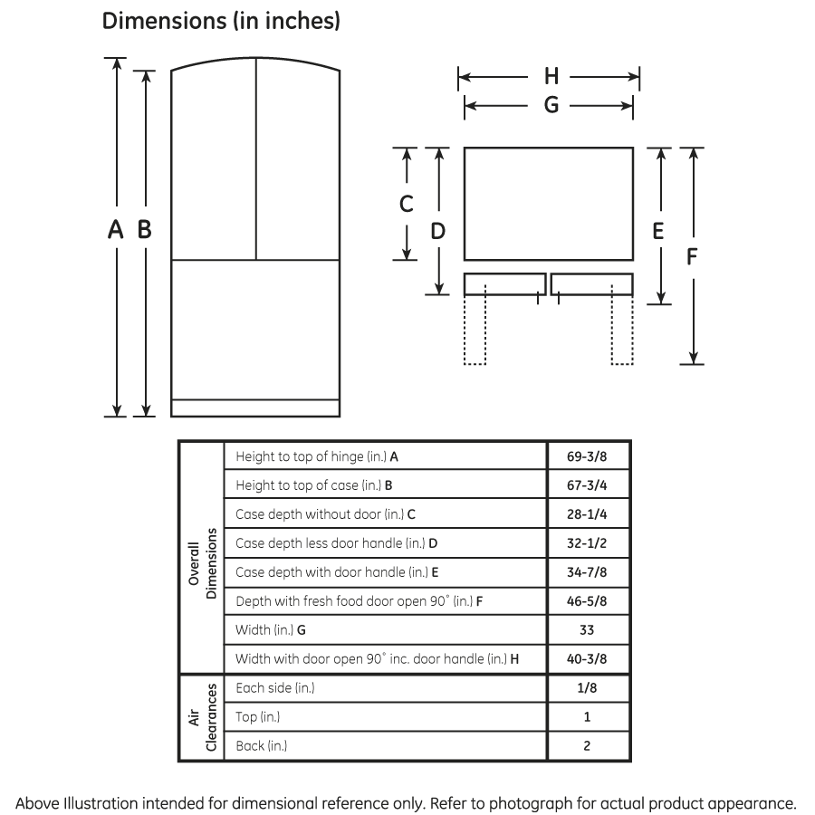 22.0 Cu. Ft. French-Door Refrigerator GFSL2KEYLS