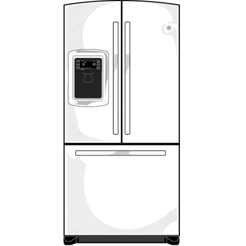 25.9 Cu. Ft. French-Door Refrigerator with Icemaker GFSL6KKXLS