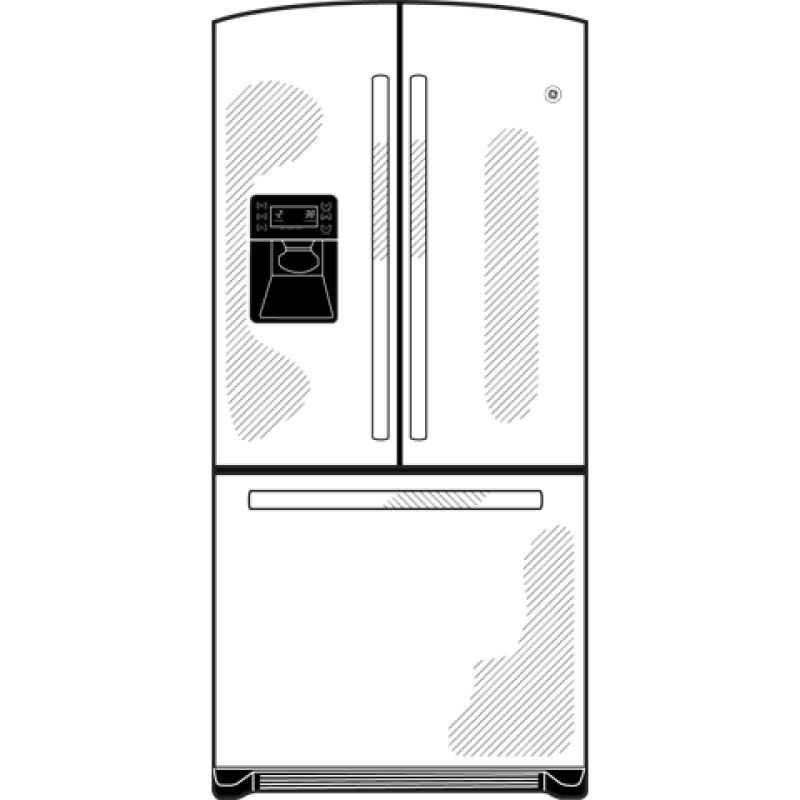 25.9 Cu. Ft. French-Door Refrigerator with Icemaker GFSL6KKYLS