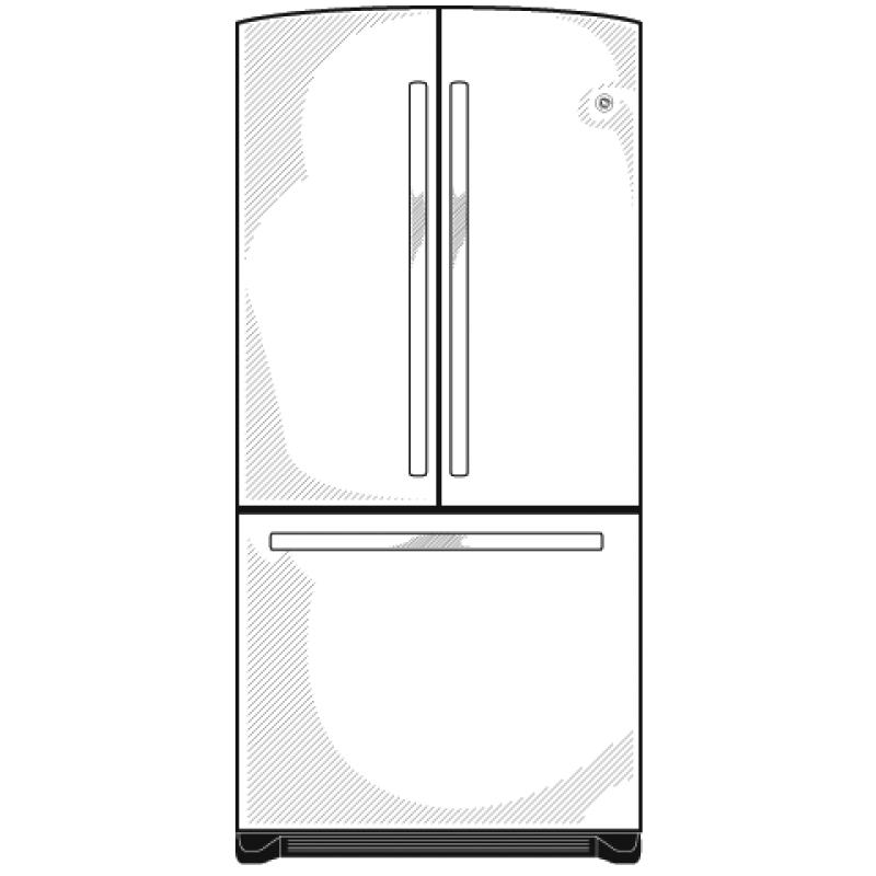 22.0 Cu. Ft. French-Door Refrigerator GFSS2KEYSS