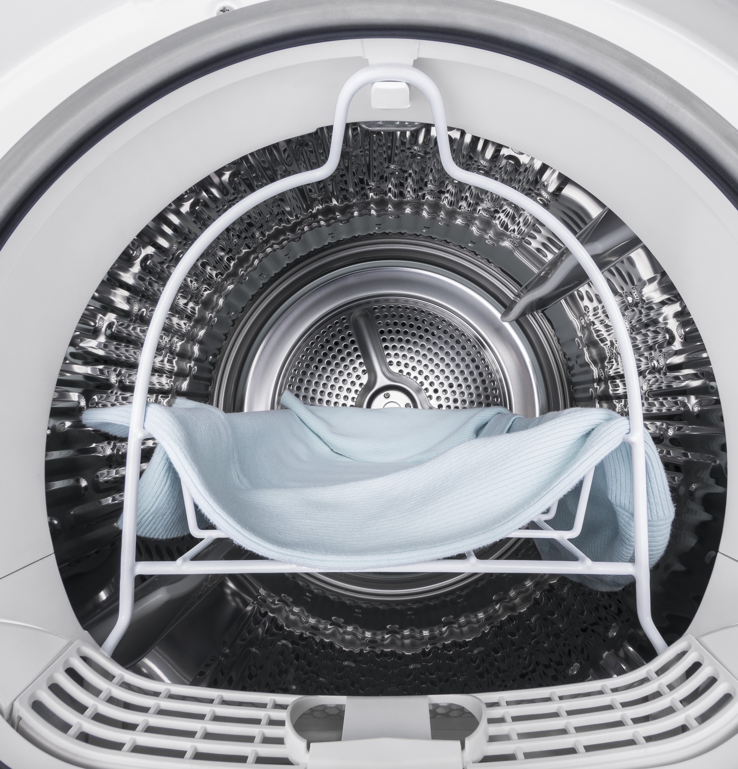 24" 4.1 Cu.Ft. Front Load Ventless Condenser Electric Dryer with Stainless Steel Basket GFT14ESSMWW