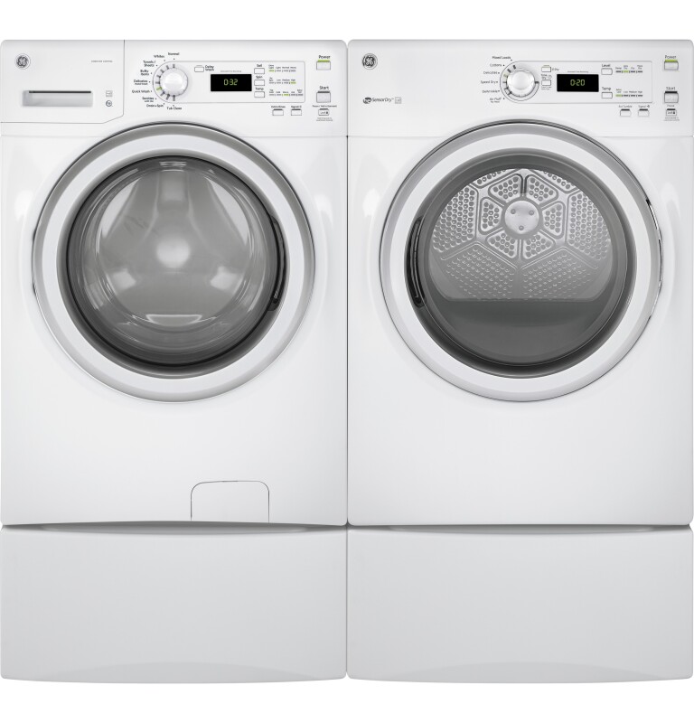 Long Vent 7.0 cu. ft. capacity electric dryer GFV40ESCMWW